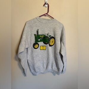 Vintage 1990’s Unisex Tulex John Deer Tractor Crewneck Sweater Size Medium
